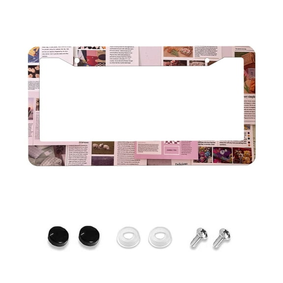 Black License Plate Frame, THIS IS IT Sentence License Plate Frame, Colored License Plate, Car License Plate Cover, 1 Piece, Car Parts, Universal License Plate With 2 Holes And Screws, 12x6 Inch