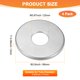 thumbnail image 3 of Uxcell 4Pack ABS Redonda Autoadhesiva Brida Dividida de Pared 22mm ID 66mm OD Cubierta de Tubería Plateada, 3 of 6