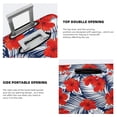 thumbnail image 3 of Disketp Leaves And Flowers Elastic Travel Luggage Cover Travel Suitcase Protective Cover For Trunk Case Apply To 18''-32'' Suitcase Cover-Small, 3 of 7