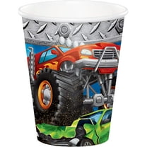 Creative Converting 340125 Monster Truck Cups, 8 Count