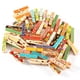 thumbnail image 3 of Pinza de papel ANGGREK para Pinza de foto Clip para álbum de recortes 50 uds Mini Clips de madera pintados bonitos 3,5x0,7 cm, 3 of 8