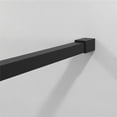 thumbnail image 7 of Demi Bonn 34" x 72" Shower Screen Door, Stylish 4-Panel Walk-In Wet Room Divider, Frost Tempered Glass Shower Door, Black, 7 of 7