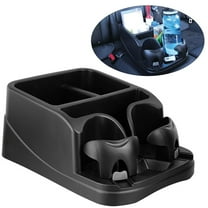 yaaqii 1pcs Car Seat Organizer with 2 Adjustable Cup Holders for Cars Trucks Minivans