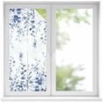 thumbnail image 2 of Blue Eucalyptus Window Privacy Film, Botanical Plant Rustic Branch Floral Static Cling UV Sun Blocking Tint Film Heat Control Windows Films for Bedroom Bathroom, Window Stickers 17.7"x39.3", 2 of 8