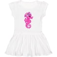 thumbnail image 3 of Inktastic Cute Seahorse, Pink Seahorse, Flowers, Seashell Girls Toddler Dress, 3 of 5