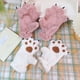 thumbnail image 4 of Guantes de mujer de invierno nuevos y bonitos para estudiantes, de terciopelo grueso con dedos completos y dibujos animados, guantes cálidos para ciclismo, 4 of 6
