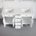 thumbnail image 7 of ANGELES HOME 60" Bathroom Vanity with 24" Wall-Mounted Mirror Cabinets, Wooden Bathroom Vanity with 2 Sinks Set, Bathroom Furniture for Home Decor and Storage Organization, White, 7 of 7