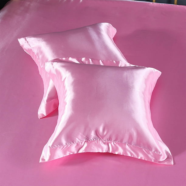 Funda de almohada de seda, satén premium, hipoalergénica, superficie lisa, ideal para dormir, protege el cabello, tacto lujoso, uso nocturno, seda, ideal para viajes.,Vsgery