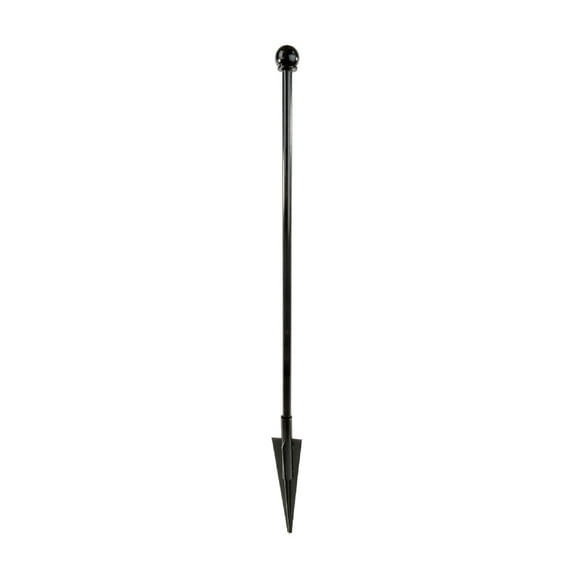 Yardlink Black Steel Multi-Style Fence Post and Stake, 48 inch H