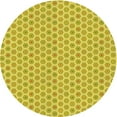 thumbnail image 1 of Ahgly Tapis Rond Lavable en Machine Intérieur Transitionnel Jaune Banane, 4 Pieds Rond, 1 of 7