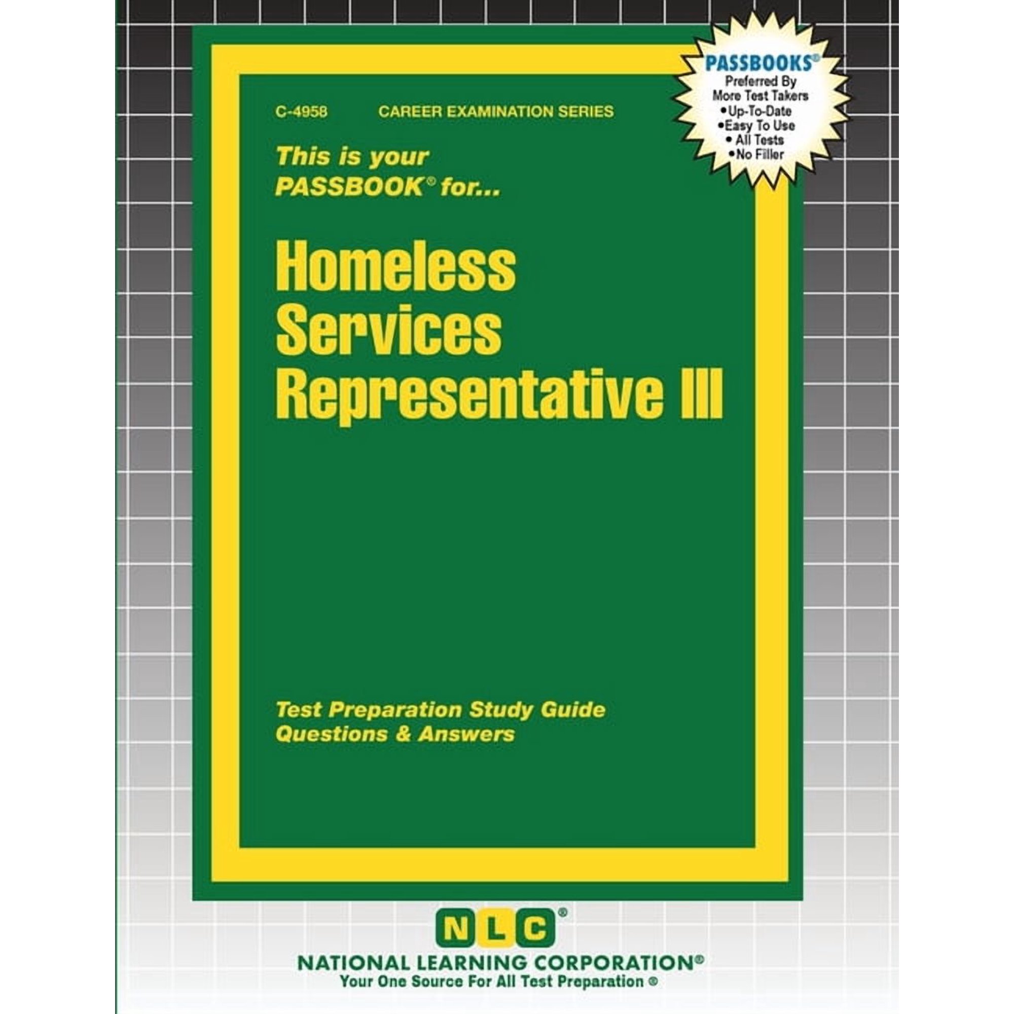 Career Examination Homeless Services Representative III, Book 4958, (Paperback)