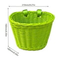 thumbnail image 2 of HBASD Bicycle Front Basket, Adjustable Waterproof Bike Carrier Bag, Handwoven Storage Bicycle Basket for Bikes Front (8.27x6.3x6.3in), 2 of 10