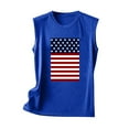 thumbnail image 4 of EINCcm Women American Flag Print Tank Tops USA Stars Stripes Patriotic T Shirt Summer Loose Vest Tees, 4 of 4