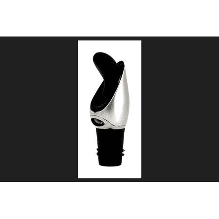 - Metrokane Rabbit Stainless Steel Black Wine Pourer and Stopper 3 in. H x 1 in. L x 1 in. W