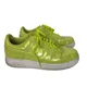 thumbnail image 1 of Ni - ke Ni - ke Air Force 1 LV8 UV Cyber 07 Neon Green Patent Athletic Sneaker Shoe Men 11, 1 of 5