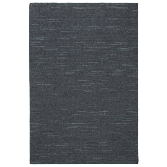SAFAVIEH Kilim Roderick Solid Area Rug, Dark Grey, 4' x 6'