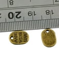thumbnail image 3 of Granos Ovados De Bronce De Hechos Con De Amor Para Joyería DIY Que Hace El Paquete De 50 Encantos ovados de bronce BLESIY Bronce colgantes del encanto, 3 of 3
