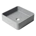 thumbnail image 1 of 16" Solid Concrete Chiseled Style Square Above Mount Vessel Sink, 1 of 5