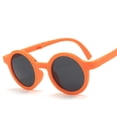 thumbnail image 1 of Gafas de sol plegables para niños, gafas de sol retro a prueba de sol con montura redonda para niños, gafas de sol coreanas con montura esmerilada para niños y niñas, 1 of 6