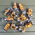 thumbnail image 2 of 12pcs Mini Pull-Back Construction Vehicle Toy Set for Youngsters - Assorted Colors, Durable Plastic, Perfect Gift for Boys, 2 of 5