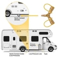 thumbnail image 3 of Roastove 1/4"RV Propane Quick Connect Y Splitter Adapter, Propane Tank 2 Way Splitter, for RV Trailer and Quick Connect Propane, 3 of 7