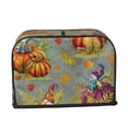 thumbnail image 6 of Toaster Covers 2 Slice, Gnomes With Pumpkins Waterproof Bread Machine Cover Fits for Standard 2 Slice Toasters, Home Decor Toaster Protection with Hanging Rope, 6 of 7