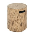 thumbnail image 2 of Christopher Knight Home Outdoor Round Propane Tank Cover, Lightweight Concrete Side Table, Brown, 2 of 8