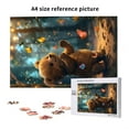 thumbnail image 6 of Disketp Cute Butterfly Bear Custom Puzzle Personalized Puzzles 1000 Pieces, Customized Picture Puzzle for Adult and Teens((29.5×19.7in, Vertical), 6 of 9