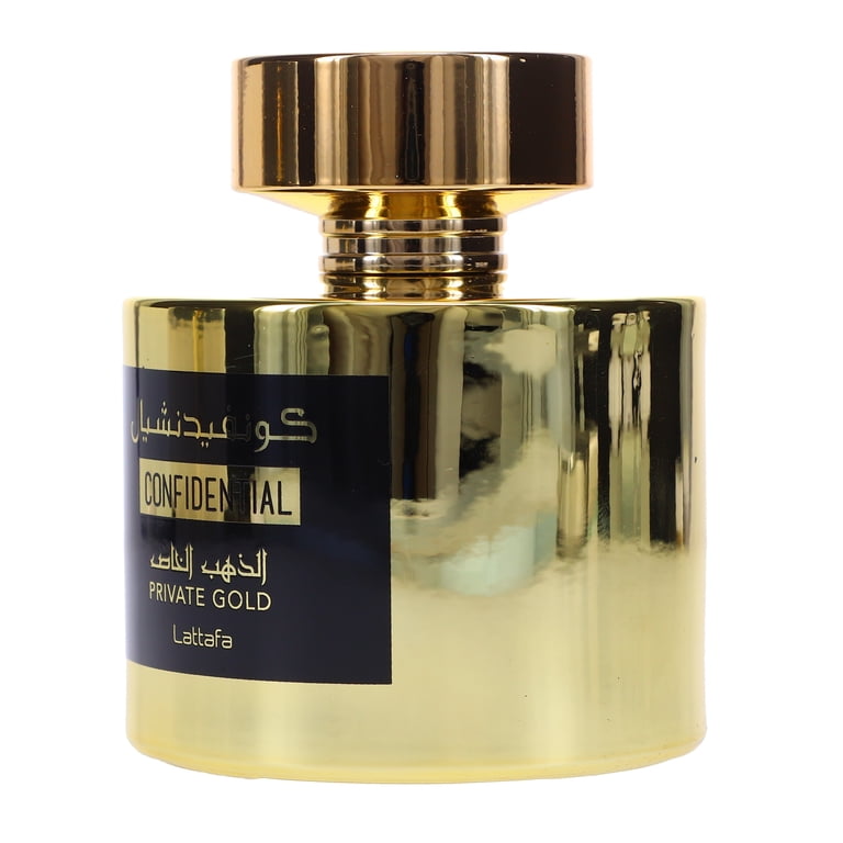 LATTAFA CONFIDENTIAL PRIVATE GOLD 香水 Lattafa Confidential Private Gold, 3.4 oz EDP Spray, Chypre Fruity