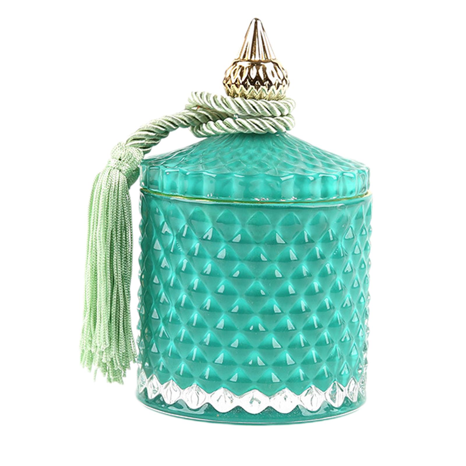 Cylinder Glass Candle Holder Candlestick Tealight Birthday Green