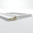 thumbnail image 4 of Ekena millwork 94 1/2"L (Adjustable 32"H to 36"H) Ashford Square Panel Traditional Wainscot Paneling Kit, 4 of 10