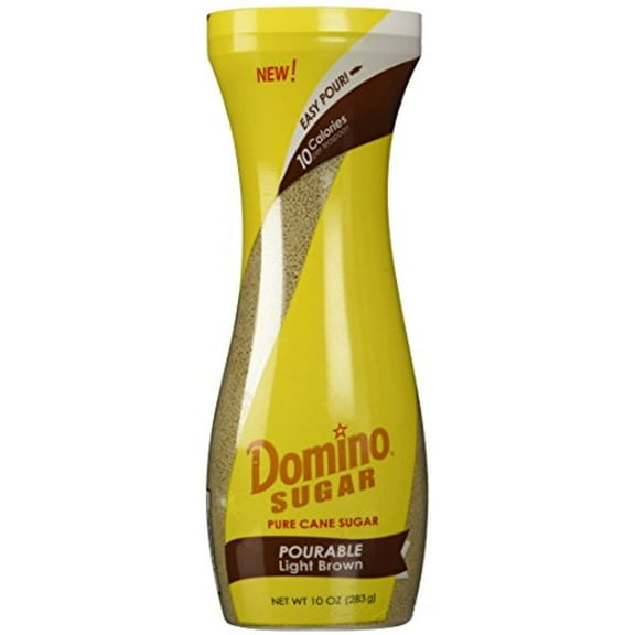 Domino Brown Sugar Easy Pourable Light Brown 10 Oz (2 Pack)