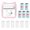 P-5, variant on Mini Pocket Photo Printer Portable Thermal Printing Machine 203dpi Wireless BT Connection for Picture Lable DIY Handcraft List Meno Notes Journal Receipt Paper Instant Printer Sticker with 6