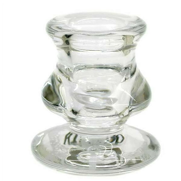 1 Pc, 2 Inch Glass Taper Holder for Home & Events Decor