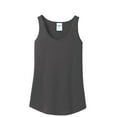 thumbnail image 5 of Port & Company Ladies Core Cotton Tank Top-L (Charcoal), 5 of 6
