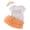 Yellow, variant on mgoYE Birthday Outfit Girls Baby One Romper Ruffle Tulle Skirt Sequins Crown Headband 3PCS Clothes Set