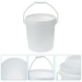 thumbnail image 2 of Milisten Portable Plastic Bucket White Plastic Bucket Plastic Water Bucket 3 Gallon Bucket, 2 of 5