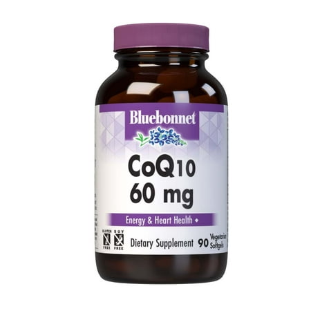 Bluebonnet Nutrition CoQ-10 Vegetarian Softgels, 60mg, 90 Count