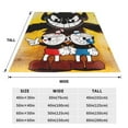 thumbnail image 4 of The Cuphead Show Fleece Blanket Super Soft Cozy Warm Flannel Fleece Throw Blanket For Couch Bed Sofa Throw 60"X50", 4 of 7