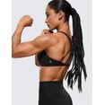 thumbnail image 4 of CRZ YOGA Womens Strappy Sports Bra - Criss Cross Back Padded Medium Support Wireless Gym Cami Workout Yoga, 4 of 7