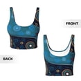 thumbnail image 5 of Fotbe Bohemian Turtle Pattern Womens' Sports Bra Longline Wirefree Padded with Medium Support Sports Moisture-Wicking Workou Vest,Tank Top-Medium, 5 of 7