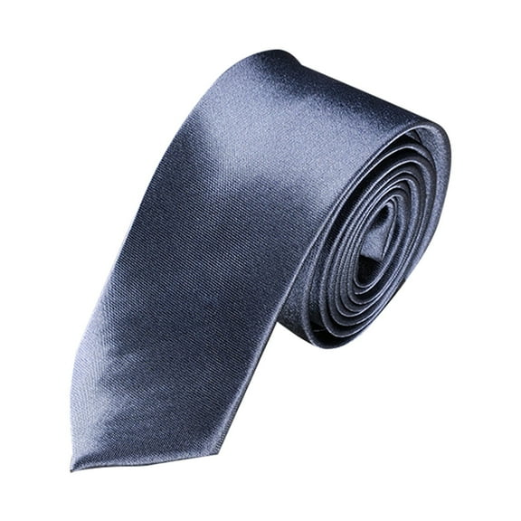 Hontri Ties for Men Slim Skinny Solid Necktie Dark Purple Necktie Men Plain Tie Party Wedding Black Ties for Men Silk Blend