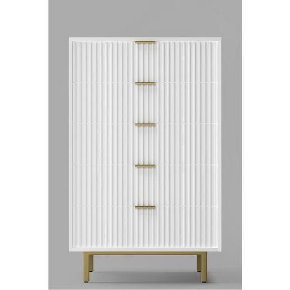 Origins by Alpine Contemporary Casey Chest, White