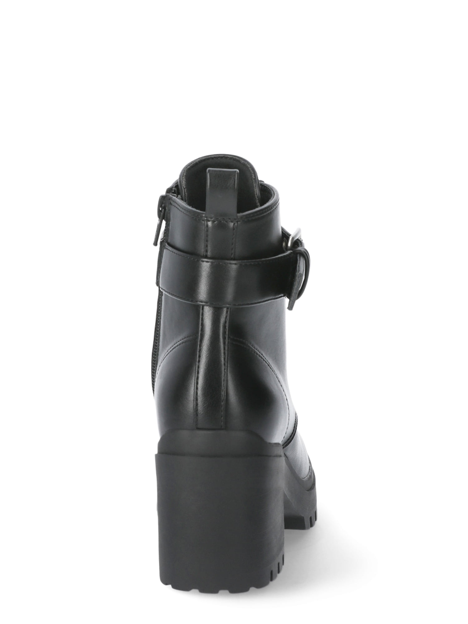 No Boundaries Women's Lace Up Motto Boot, Wide Width Available