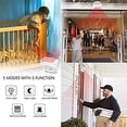 thumbnail image 2 of Wireless PIR Motion Sensor Detector Security Alarm Chime,Shop Store Office Home Front Door Entry Welcome Doorbell,Mailbox Alert, Garage Driveway Alarm,with Night Light (1 Receiver and 2 PIR Detectors), 2 of 9