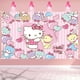 thumbnail image 3 of Fondo de gato rosa de dibujos animados, Decoración de cumpleaños personalizada, Fondo de fiesta de Hello, suministros de fiesta de cumpleaños para niños, Baby Shower, 3 of 4