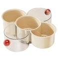 thumbnail image 2 of Rotating Plastic Storage Box, Multi-Compartment Serving Tray With Drainage Mesh and Removable Bowls, for Snacks and Vegetables, B, 2 of 9