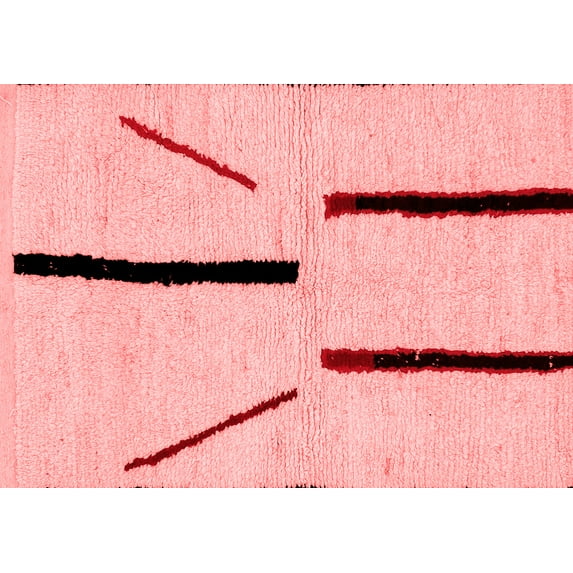 Ahgly Company Machine Washable Indoor Rectangle Solid Red Modern Area Rugs, 8' x 12'