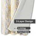 thumbnail image 6 of DriftAway Tree Branch Botanical Pattern Painting Blackout Room Darkening Thermal Insulated Grommet Lined Window Curtains 2 Panels 2 Layers Each 52 Inch by 96 Inch Yellow, 6 of 8