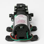 Rezlli 12V Water Pump for RV, Boat, and Camper, Self Priming Diaphragm Pump with Hose, 1 Pack